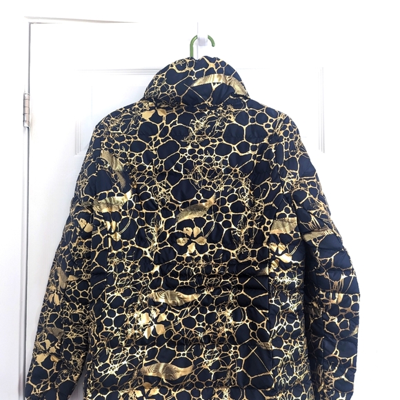 Funky Gold and Black Spring Coat- Size M - Picture 5 of 8